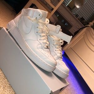 Nike High Top Air Force Ones size 10womens/ 8mens